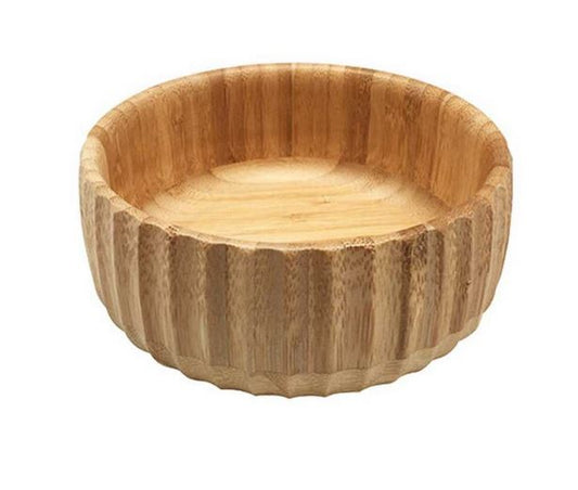 Bowl de Bambu Canelado Redondo 19cm