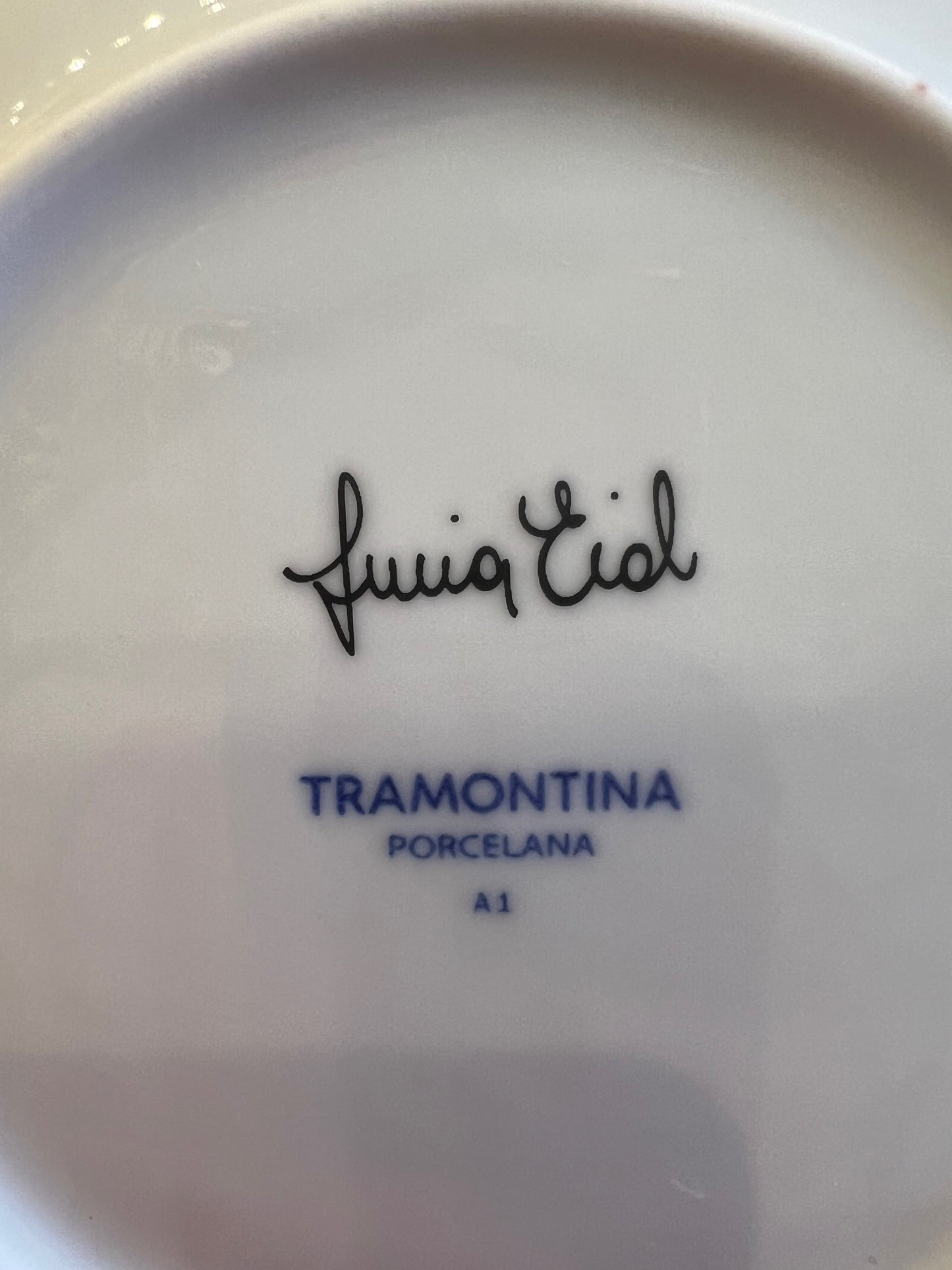 Prato Raso de Porcelana Coleção Aura